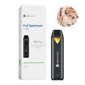 Full Spectrum CBD Vape for Calm 850mg (Type: Calm, Terpene Profile: Gelato)